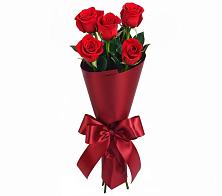 Букет 5 Красных роз Эдлесс Лав в Кусе