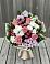 Букет цветов из: Альстромерии, Гвоздики, Розы и Хризантемы в Кусе