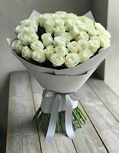 Букет 35 Белых роз #REPLACE_PRED# Кусе