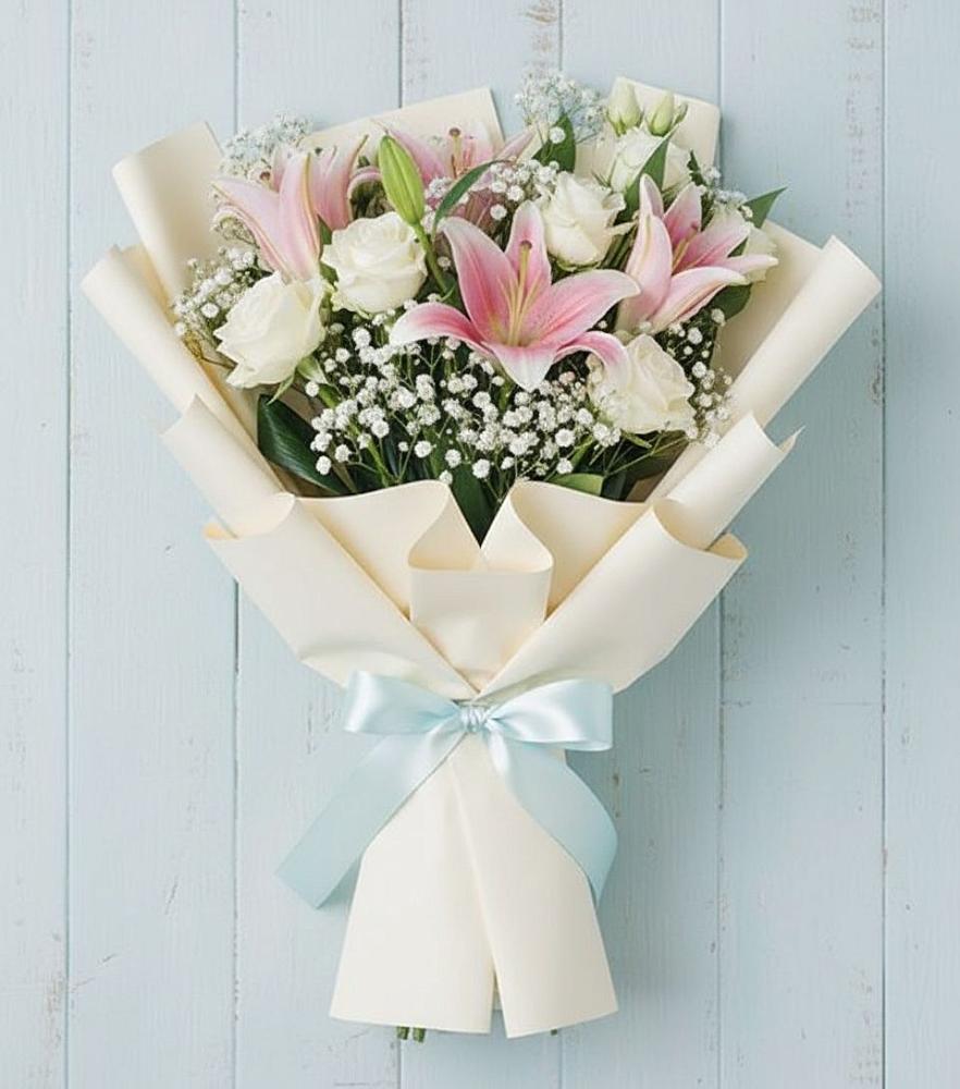 Букет цветов из: Лилии в Кусе