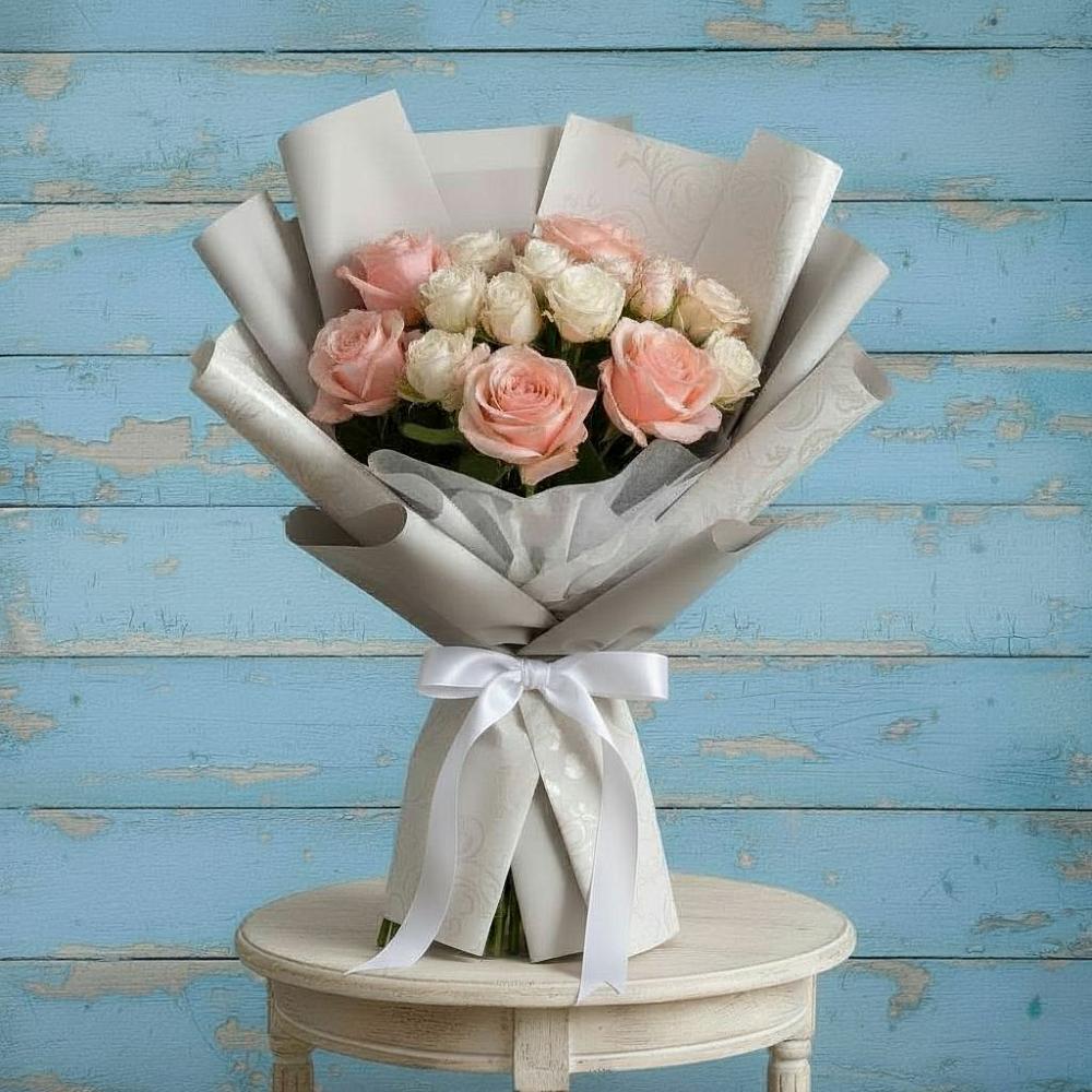 Букет цветов из: Розы в Кусе