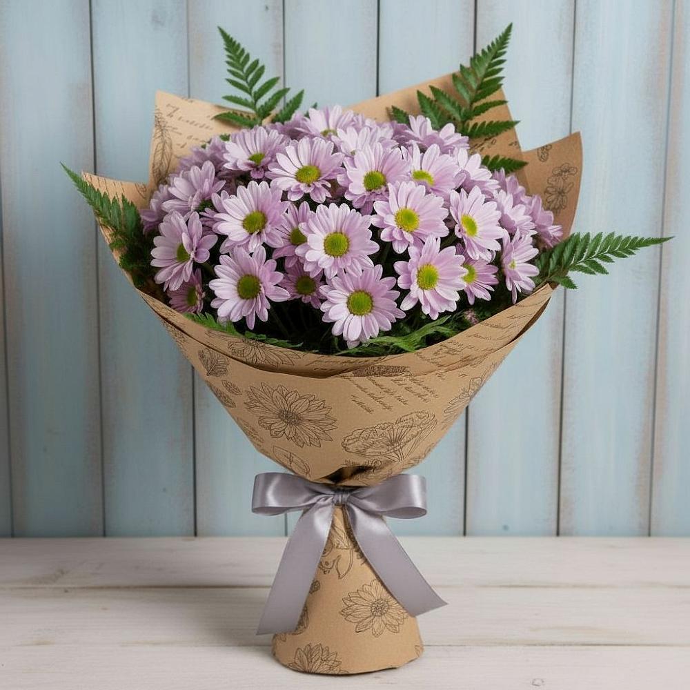 Букет цветов из: Хризантемы в Кусе