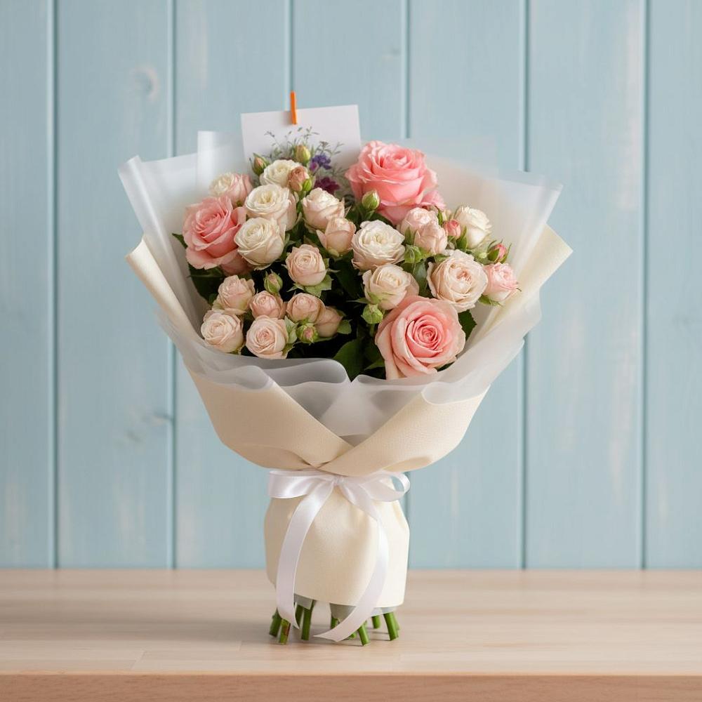 Букет цветов из: Розы в Кусе