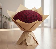 Букет 101 Красная роза #REPLACE_PRED# Кусе