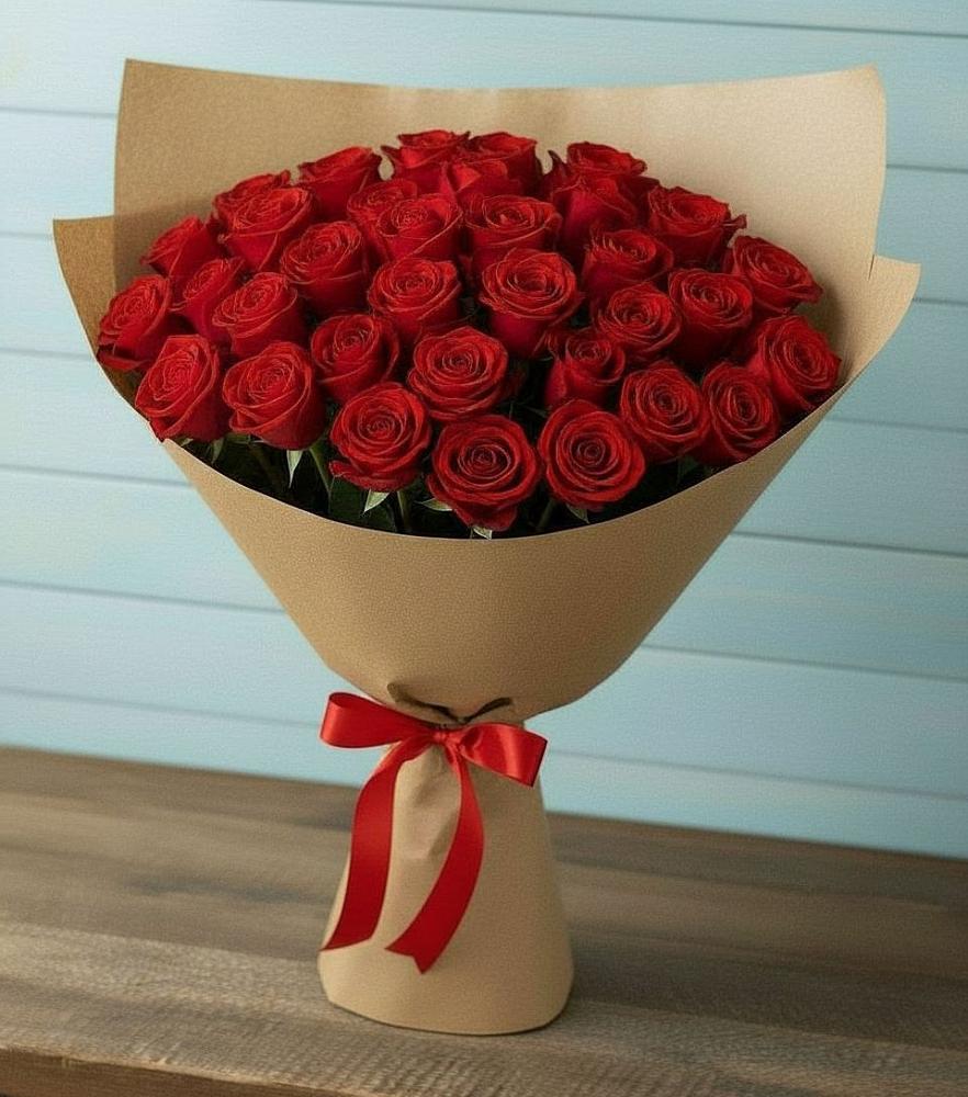 Букет Красные розы Милано в Кусе
