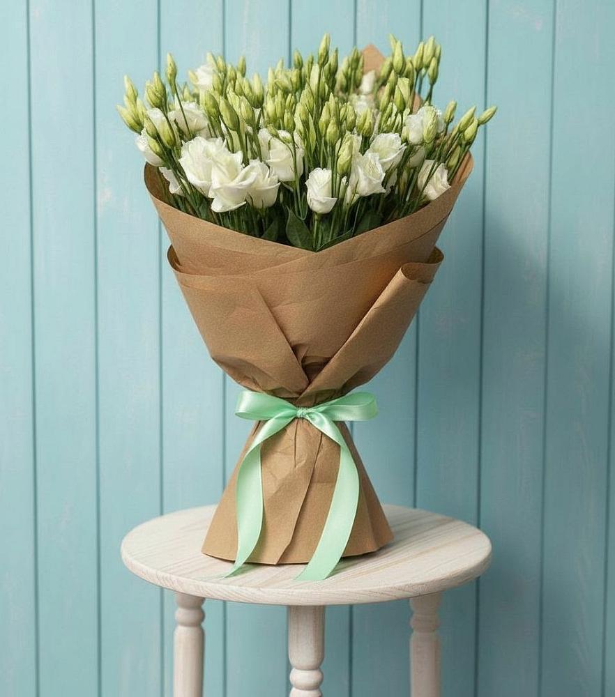 Букет цветов из: Лизиантусы в Кусе