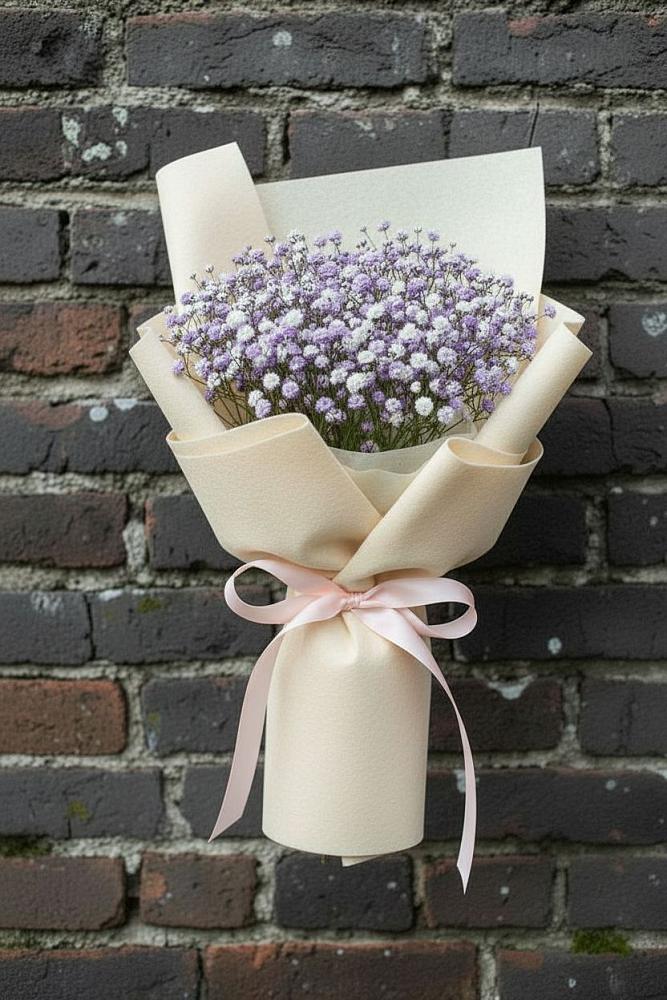 Букет цветов из: Гипсофила в Кусе