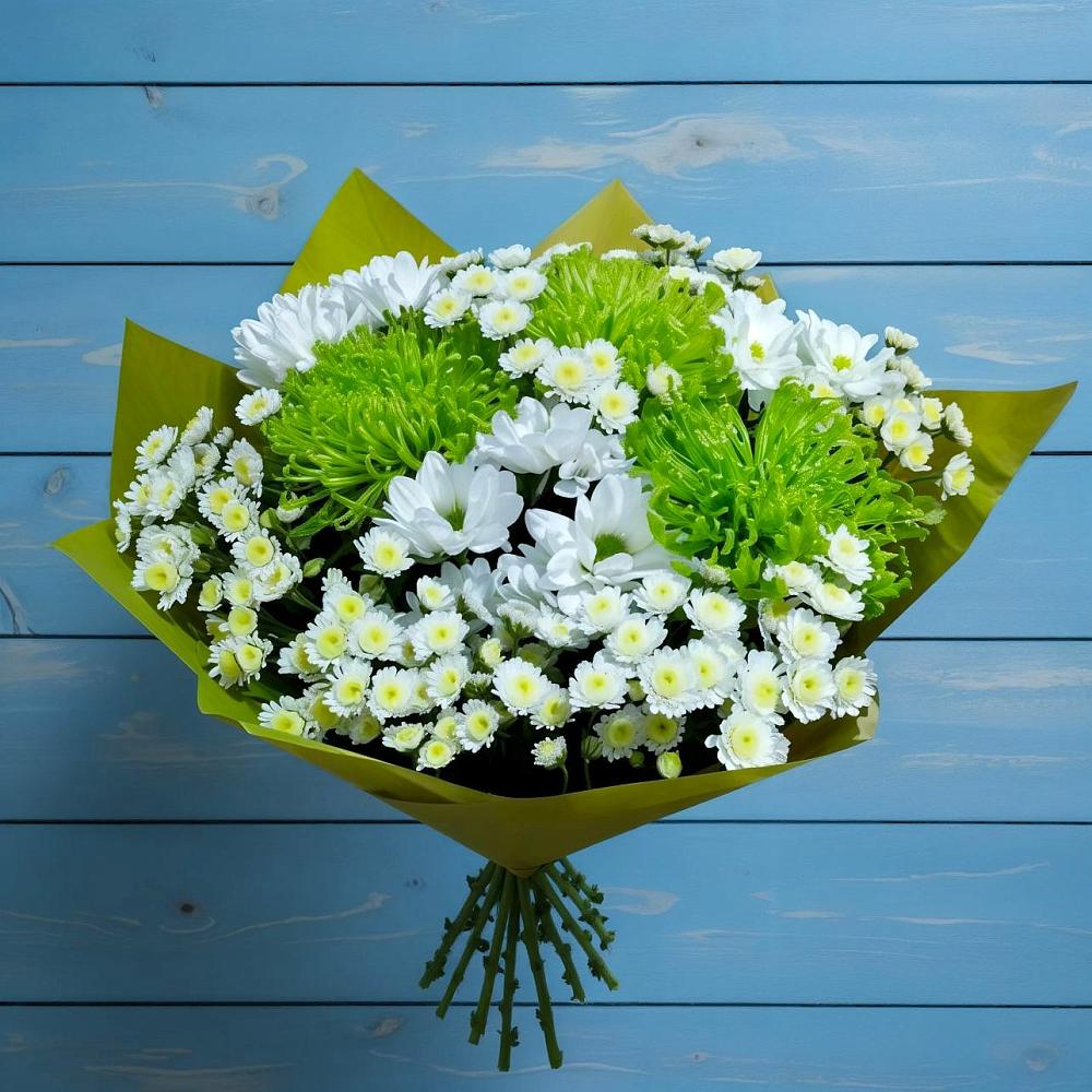 Букет цветов из: Хризантемы в Кусе