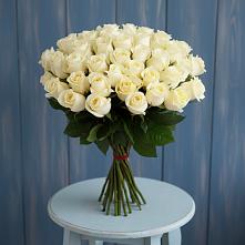 Букет 51 Белая роза Эдлесс Лав #REPLACE_PRED# Кусе