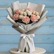 Букет цветов из:  Розы в Кусе