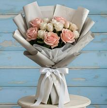 Букет цветов из:  Розы в Кусе