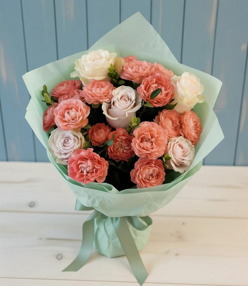 Букет цветов из: Розы в Кусе