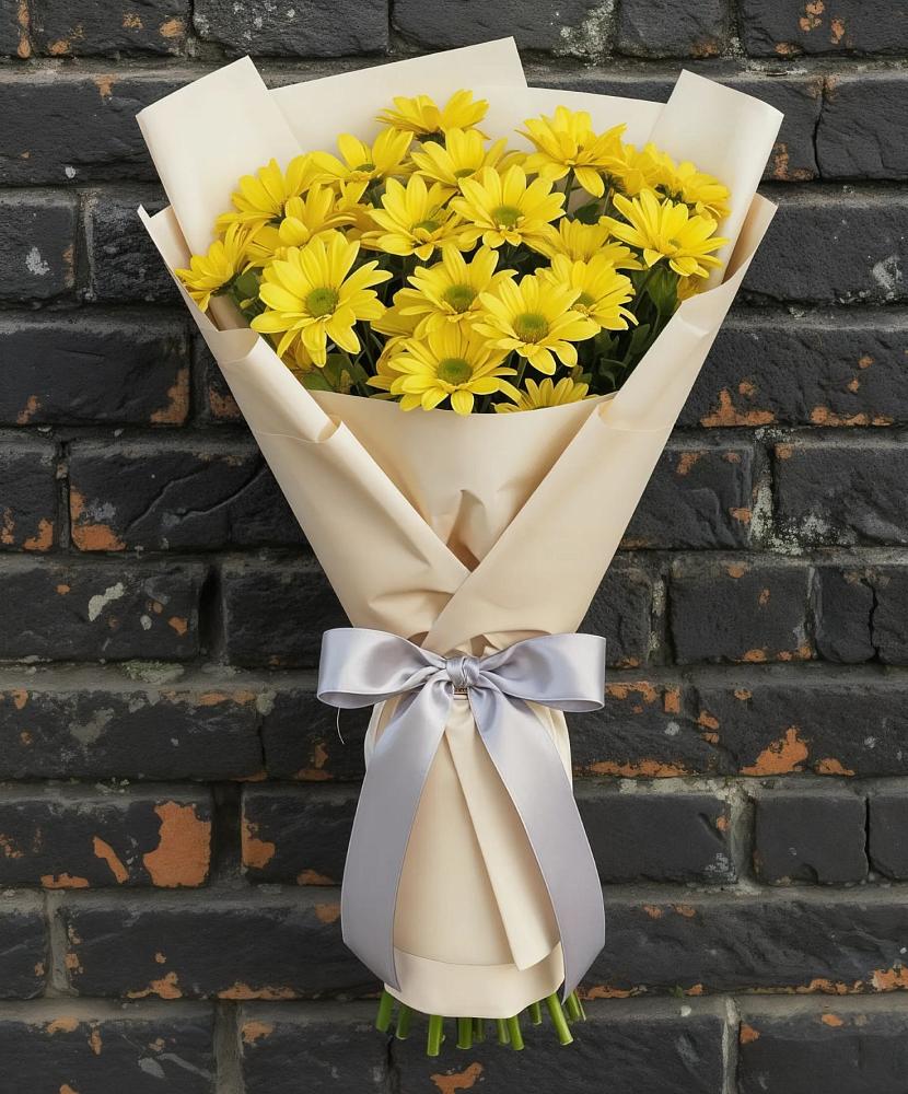 Букет цветов из: Хризантемы в Кусе