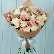 Букет цветов из:  Розы в Кусе